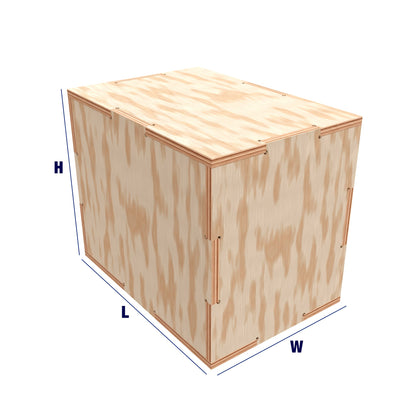 Plywood Shipping Crate 47x20x20